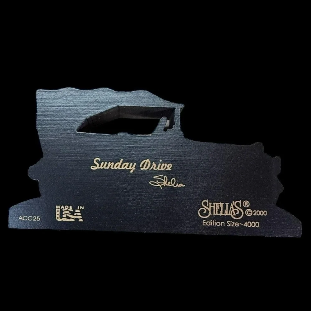 Antique Car 1916 Springdale 1904 Sunday Drive Shelia's Wooden Decor 2000‎ 3pcs
